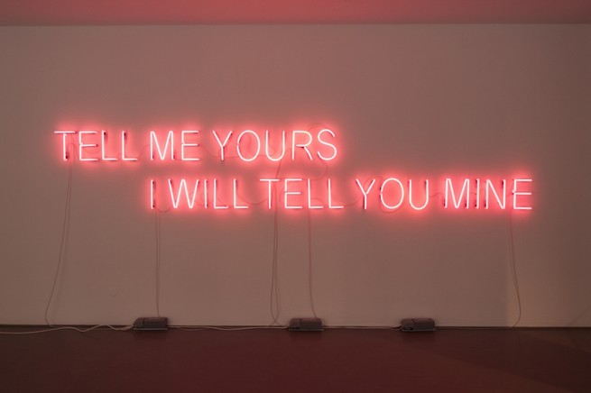 Aleksandar Duravcevic, "TELL ME YOURS I WILL TELL YOU MINE," Installation view, Galerie Stefan Röpke, 2012