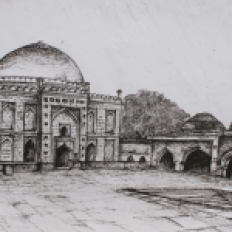 yogesh sehgal painting tomb lodhi garden a3